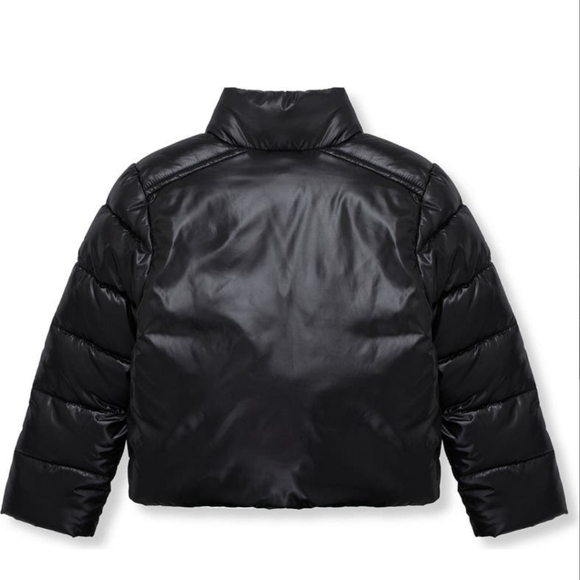 New Peek Puffer Jacket Sequin Heart Black Kids Toddler size 2T‎ - Picture 2 of 3